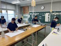 クリップ止め、アイロン掛け